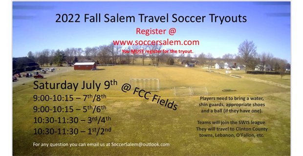2022 Fall Tryouts!